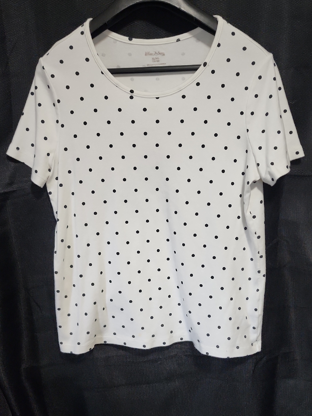 White Stag White Short Sleeve Polka Dot Tee